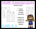 2.MD.A.3 Estimating Length Measurement Assessment 2nd Grade 2.MD.3