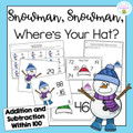 Winter Math Activity 2nd 3rd Grade Addition and Subtraction Within 100