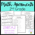 2nd Grade Math Count to 1,000 Skip Count by 5, 10, 100 Assessment 2.NBT.A.2