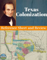 Texas Colonization Reference Sheet and Review