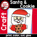 Santa and Cookie Christmas Craft