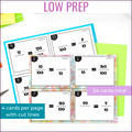 4th Grade Equivalent Fractions with Denominators of 10 or 100 Math Task Cards