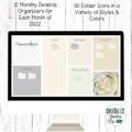 Desktop Organizer Wallpaper Monthly 2023 With Folder Icons