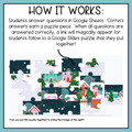 Christmas - Winter - Holiday - Self-Grading Self-Checking Puzzled Template for Google Sheets