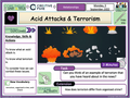  Acid attacks and Terrorism