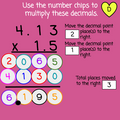 Valentine's Day Multiplying Decimals - Digital and Printable