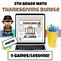 Thanksgiving 5th Grade Math Bundle