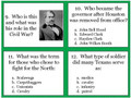 The Civil War in Texas Task Cards