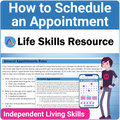 Essential Life Skills Activity for Teens and Adults - How to Schedule an Appointment