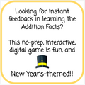 New Year's Digital Addition Flashcard Game