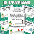Christmas PE Stations - Elf Training - Elementary PE