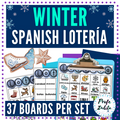 Winter Lotería Game for Spanish Class Activity