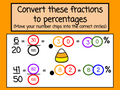 Halloween Percentages - Convert with Number Chips