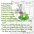 No-Prep ELA Spring Worksheets