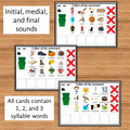 Winter Articulation Game:  Collect the Snowmen - early developing sounds BOOM Card™