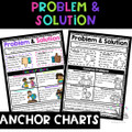 Fiction Anchor Charts and Interactive Notebook Pages: Problem & Solution