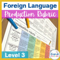 Foreign Language Level 3 Production Proficiency Rubric