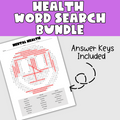 Health Word Search Bundle