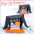 Pop-Up Penguin Craft - Winter Craft - Christmas Craft - Penguin Activity