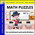 Math Puzzles for Early Finishers: Set 2