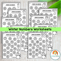 Winter Math Activities | Winter Math Worksheets | Kindergarten Math Centers