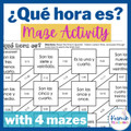 Spanish Time Independent Practice - Maze Activity