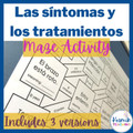Spanish Symptoms and Treatments Vocabulary Independent Practice - Maze Activity