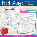 La Comida Spanish Food Vocabulary Bingo Activity