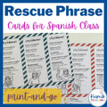 Spanish Rescue Phrase Cards