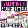 Valentine's Lotería Game for Spanish Class Activity