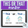 This or That Winter Game | Would You Rather?