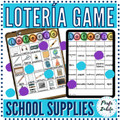 Lotería BINGO Game | School Supplies vocabulary practice in Spanish