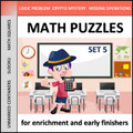 Math Puzzles for Early Finishers: Set 5