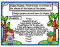 Sing a Song or Poetry:  Anchor Charts, Sample Poems, Poetry Templates