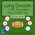 Super Bowl/Football Long Division with Number Chips