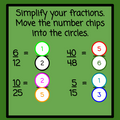 Super Bowl/Football Version - Equivalent Fractions with Number Chips