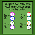 Super Bowl/Football Version - Equivalent Fractions with Number Chips