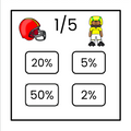 Super Bowl/Football Fractions/Decimals/Percentages Slide Game - Google Slides & Power Point