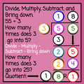 Valentine's Day Long Division with Number Chips