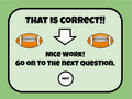 Super Bowl/Football Integer Slide Game Super Bowl/Football Integer Slide Game