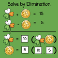 St. Patrick's Day - Systems of Equations - Logic Picture Puzzles