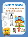 Back to School Coloring Handouts for Early Learners