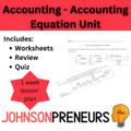 Accounting Equation Unit