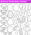 Build a teddy bear clipart