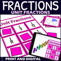 Unit Fractions Activity - Bingo Game - Fraction Symbols