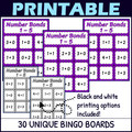 Number Bonds to 5 Activity - Bingo Game - Printable and Digital - Numbers 1-5