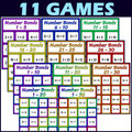 Number Bonds to 30 Activities BUNDLE - Bingo Games - Printable and Digital