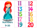 Fairytale Princess Math Counting Printables : learn to count and skip count