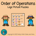 Order of Operations Logic Picture Puzzles