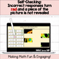 Add and Subtract Fractions with Like Denominators Self-Checking Digital Activity